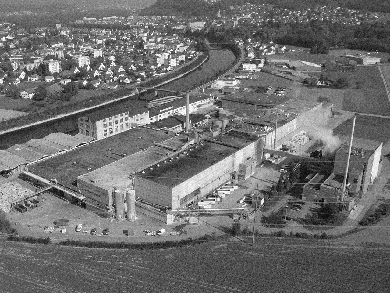 Model Niedergösgen – Papierfabrik