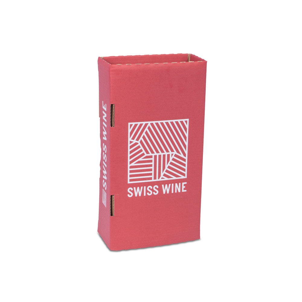 387 - Shipping-box-Swisswine-for-2x-0.75l-bottles-with-bottle-height-345mm-and-Ø