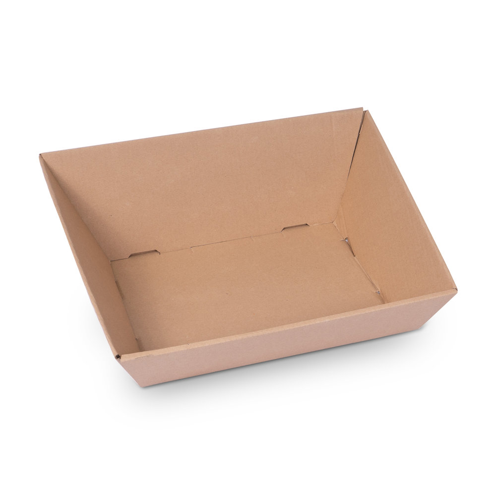 4874 - Cardboard-gift-basket-in-brown-350x250x150mm