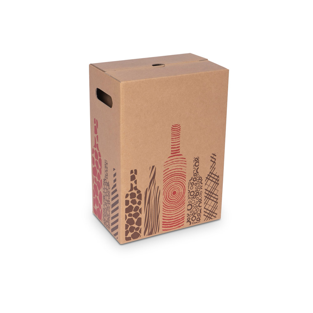 497 - Bottle-packaging-with-insert-grip-holes-for-6x-0.75l-bottles-with-bottle-h