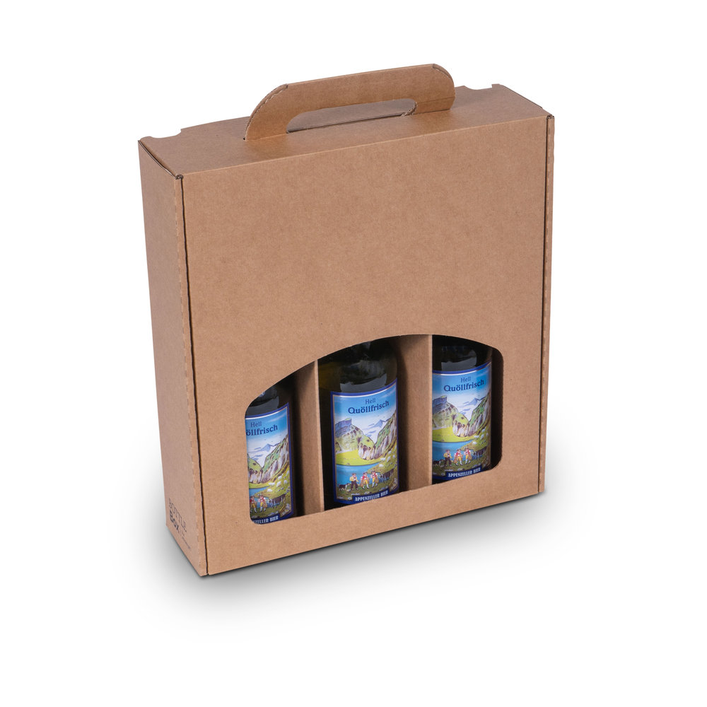 5148 - Beer-gift-box-for-3-4-bottles-made-of-cardboard-with-window-carrying-hand