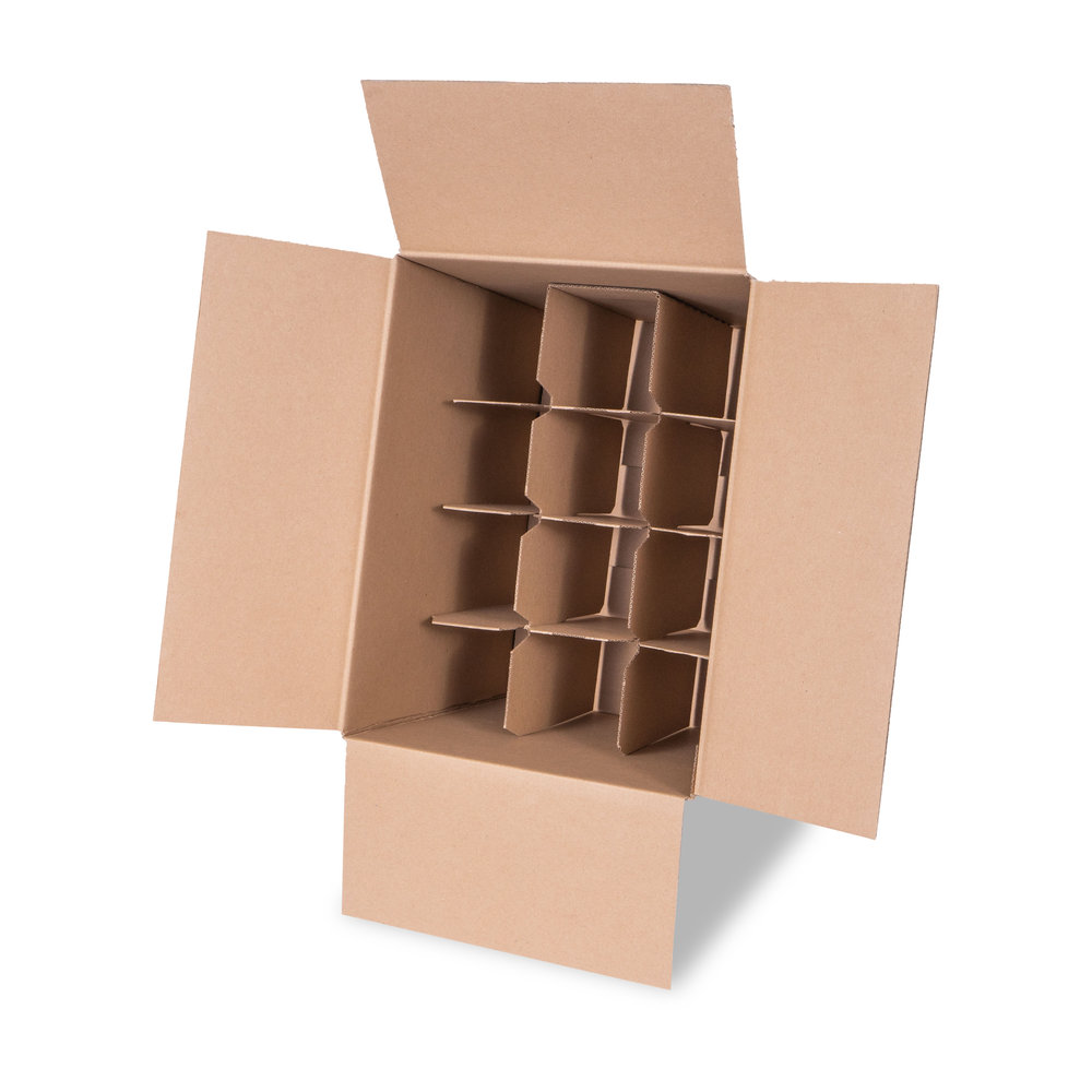 543 - Folding-box-Trans-Scripto-incl.-finger-holes-compartments-for-12x-0.75l-bo