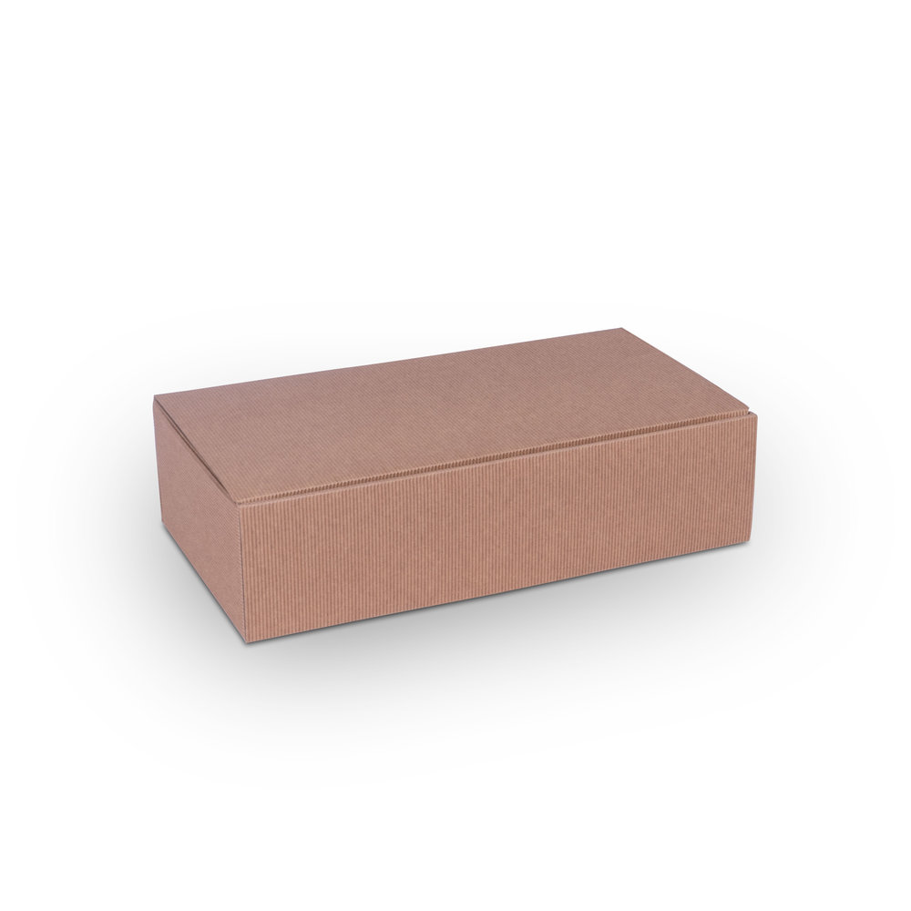 610 - Gift-box-with-open-corrugation-for-2x-0.75l-bottle-with-bottle-height-380m