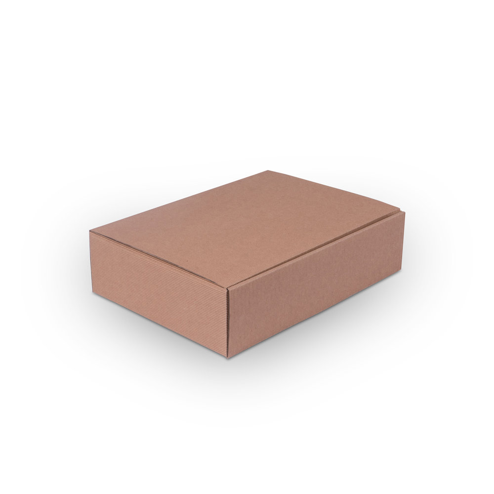 611 - Gift-box-with-open-corrugation-for-3x-0.75l-bottle-with-bottle-height-380m