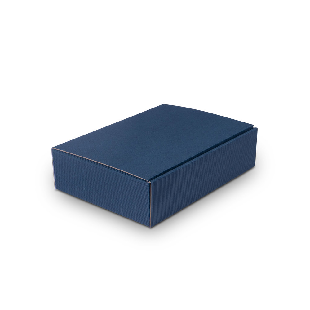 615 - Gift-box-with-open-corrugation-for-3x-0.75l-bottle-with-bottle-height-380m