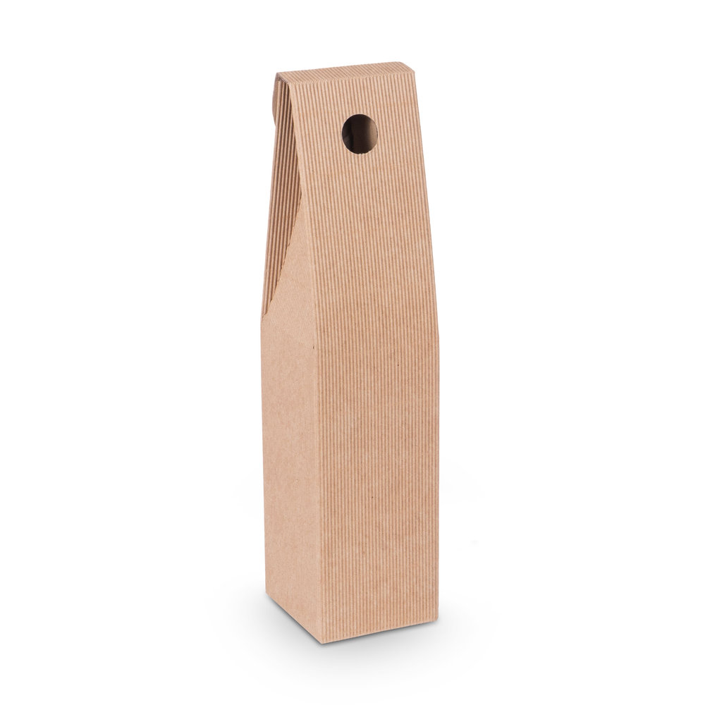 688 - Gift-box-Onda-Avana-with-open-corrugation-for-1x-0.75l-bottle-with-bottle-