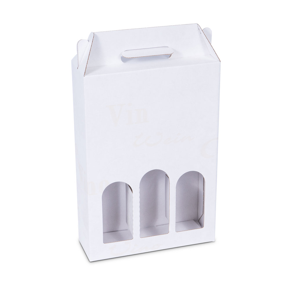 714 - Gift-box-Scripto-in-white-for-3x-0.75l-bottles-with-bottle-height-330mm-Ø8