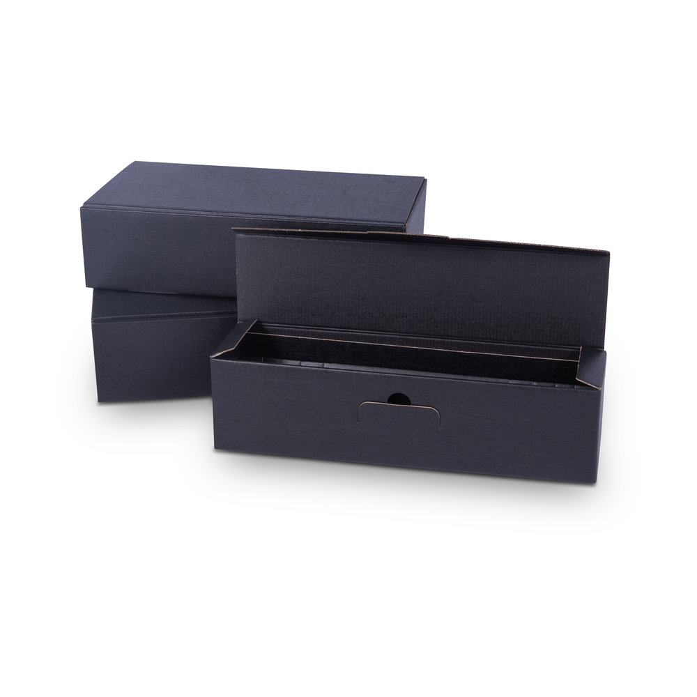 Modell - Gift-box-with-open-corrugation_Ø90mm-in-black
