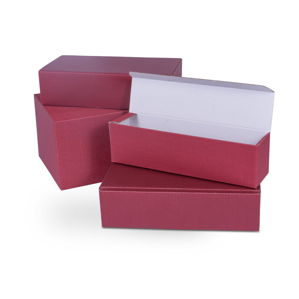 Modell - Gift-box-with-open-corrugation_Ø90mm-in-bordeaux