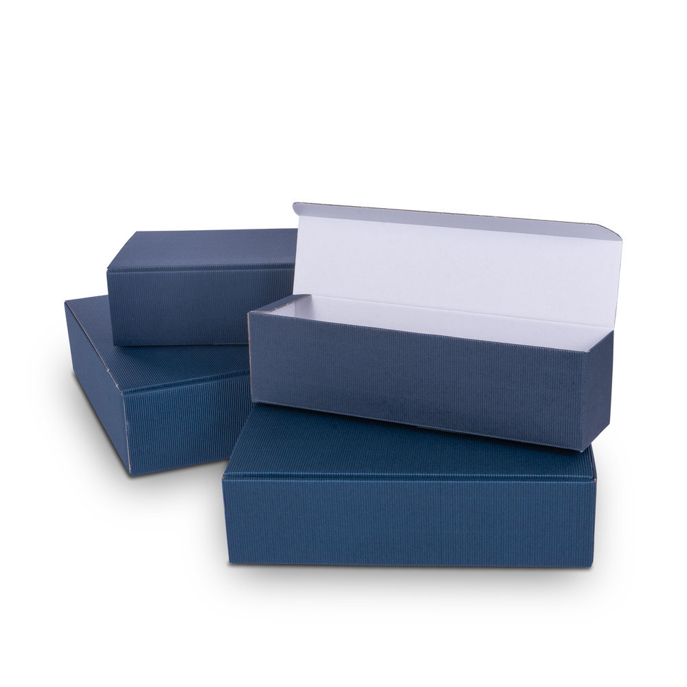 Modell - Gift-box-with-open-corrugation_Ø90mm-in-dark-blue