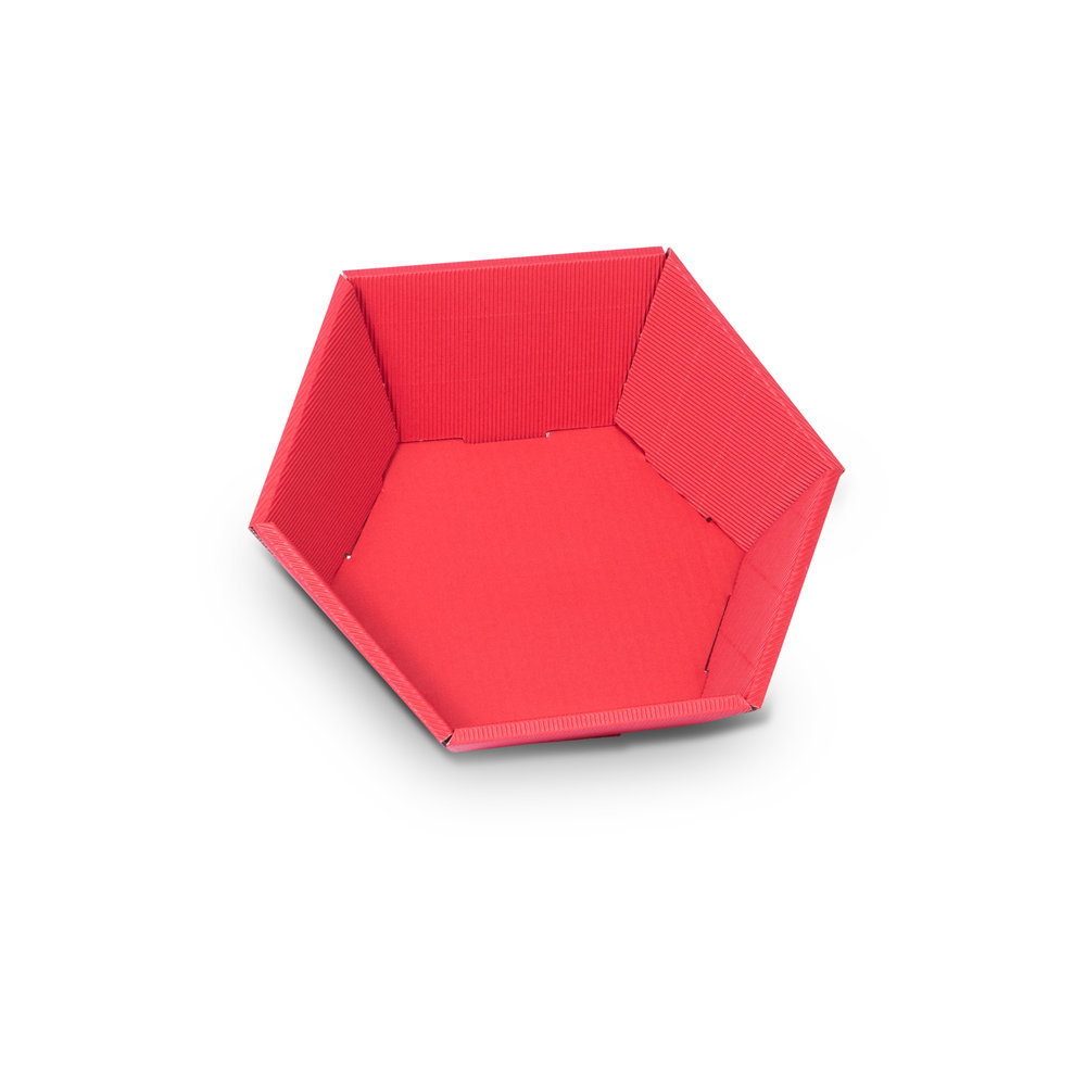 811 - Hexagonal-gift-baskets-with-open-wave-in-red-290x270x60mm.jpg