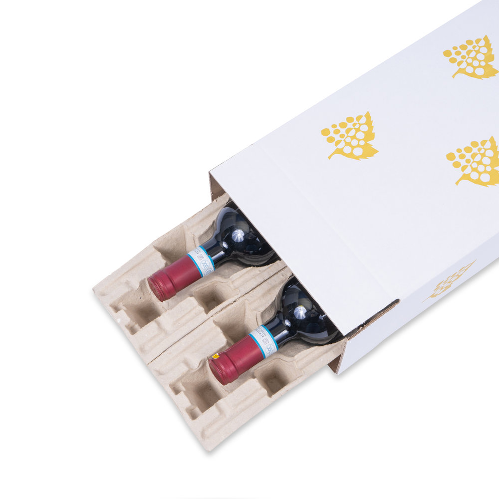 Detail-Wine-shipping-packaging-for-2x-0.75L-bottles-with-bottle-height-of-360mm-