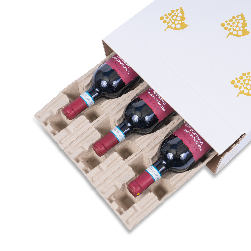 Detail-Wine-shipping-packaging-for-3x-0.75l-bottles-with-bottle-height-360mm-Ø95