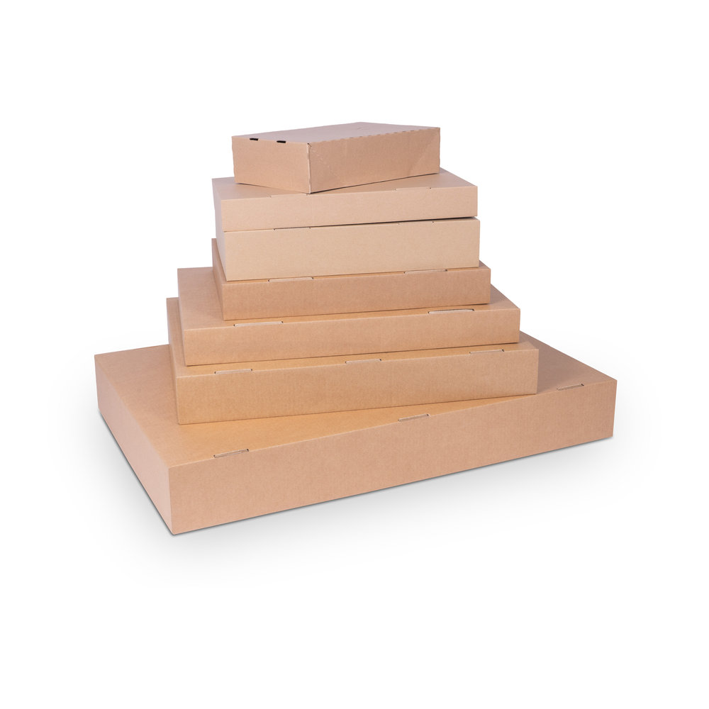 Slip box bottom in brown 600x420x80mm