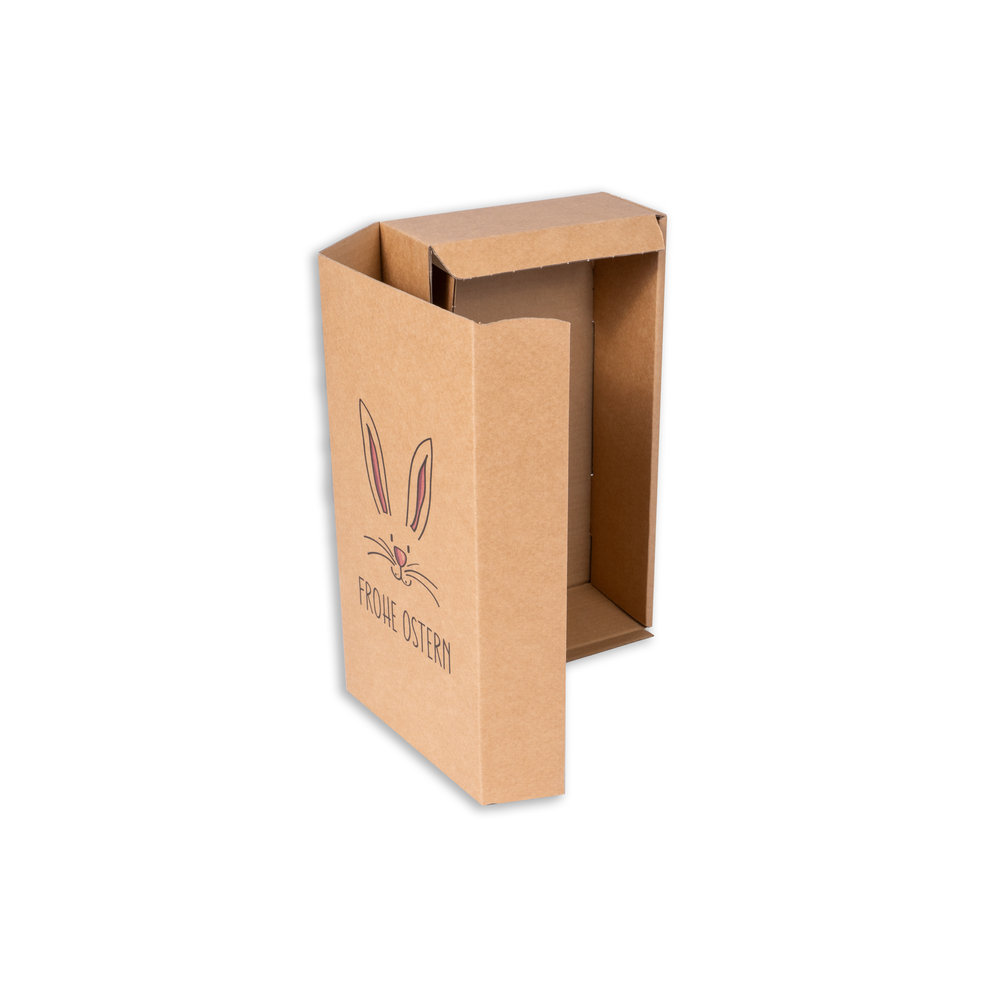 Detail_Gift-packaging-with-Easter-bunny-motif-in-brown-for-2x-0.75l-bottle-with-