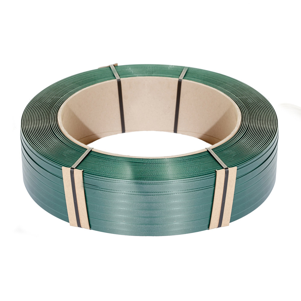 1044 - PET strapping green 12mm 270kg