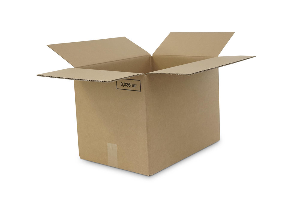 68 - Folding box 2-wall brown 381x276x272mm