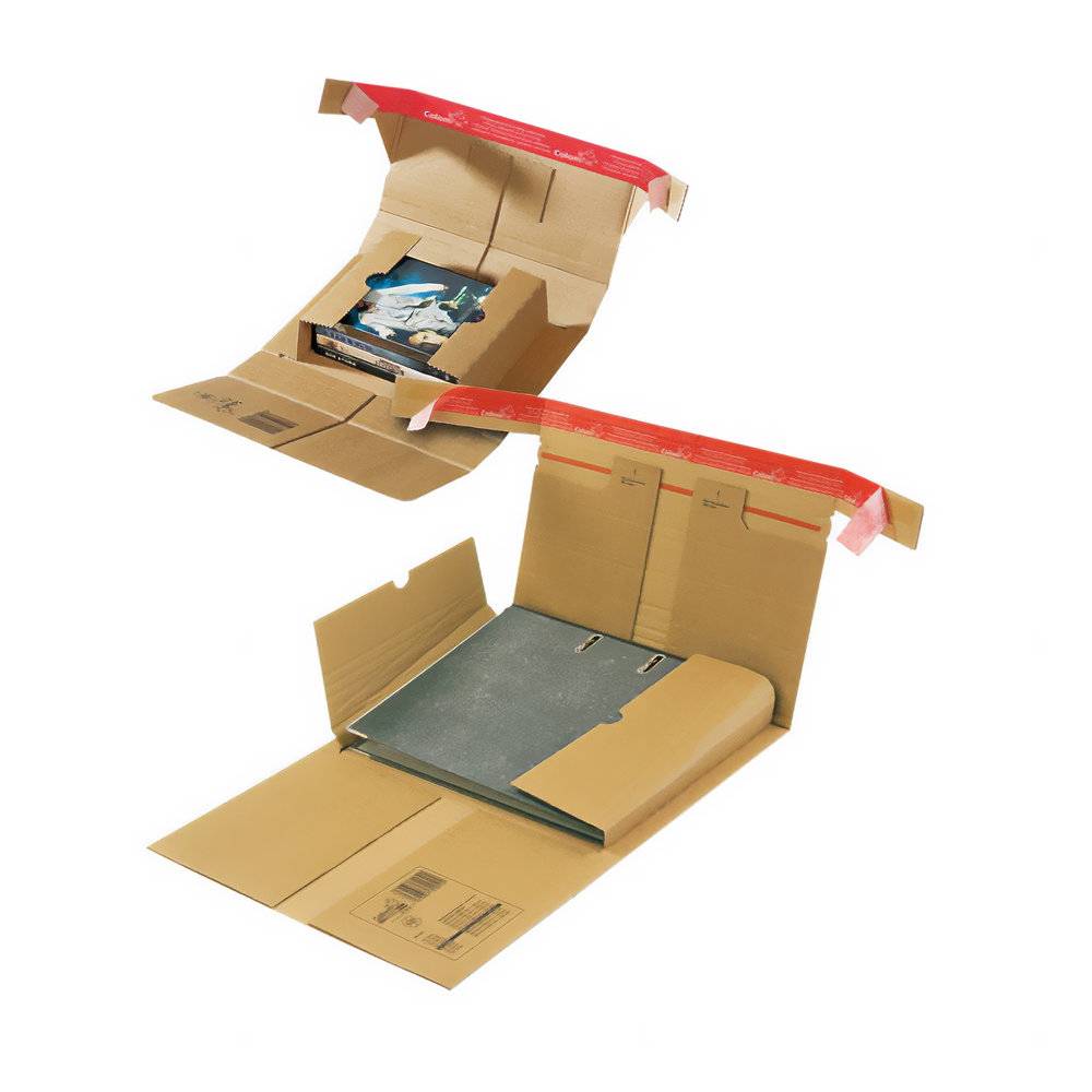 Shipping packaging 1-wall with «Safetyflap» din brown skv