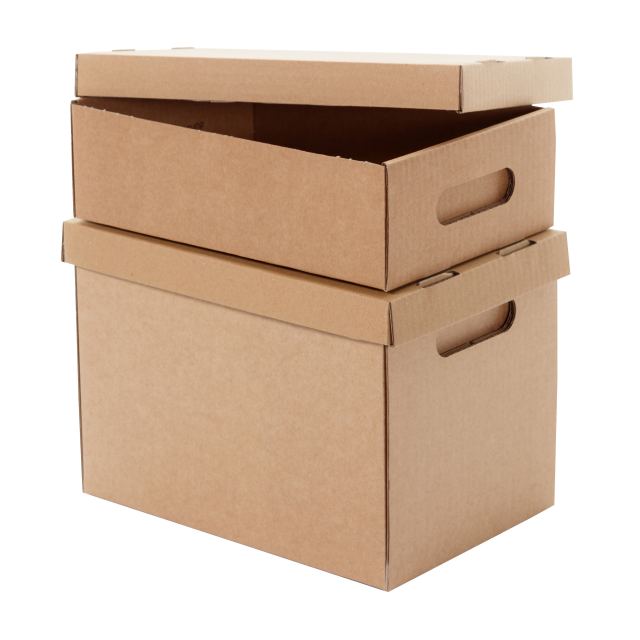 Galia slip lid box in brown