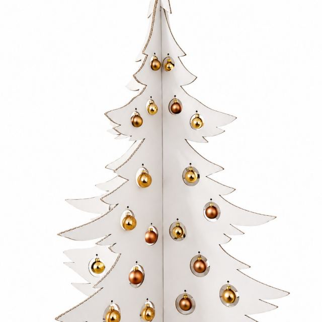 “Winter Magic” Cardboard Christmas Tree | 3D Christmas Decoration for Display
